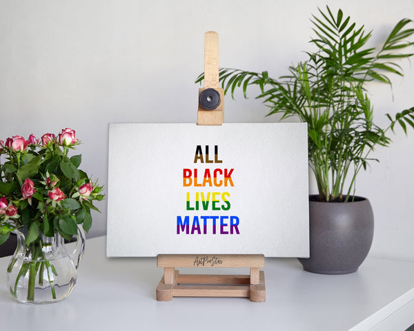 All Black Lives Matter, LGBTQIA Greeting Cards Pride Month with Rainbow