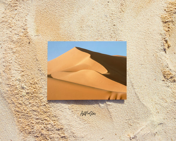 Golden Sand Dunes, Sahara Desert Landscape Custom Greeting Cards