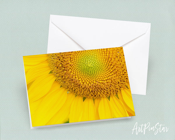 Sunflower Flower Photo Art Customized Gift Cards