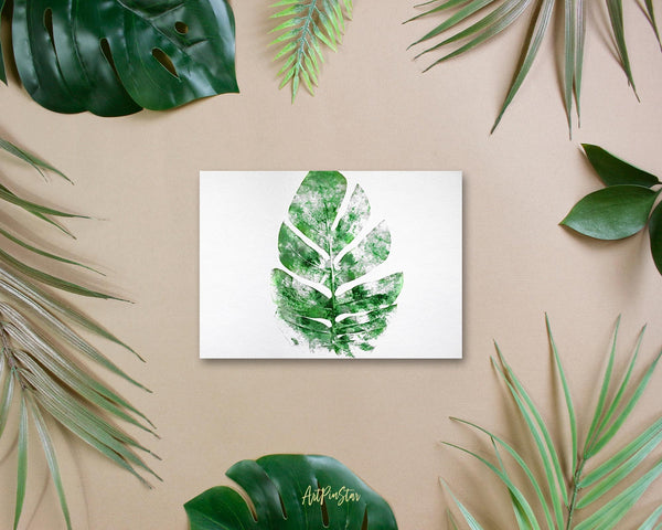 Tropical Palm Leaf Watercolor Botanical Garden Customized Greeting Card