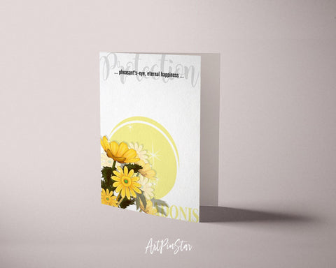 Adonis Flower Meanings Symbolism Customized Gift Cards
