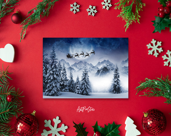 Christmas Santa Personalized Holiday Greeting Card Gifts