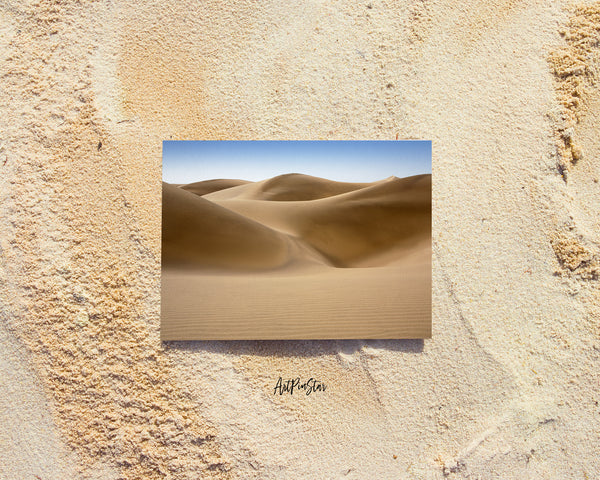 Maspalomas Desert Dunes, South Canaria Landscape Custom Greeting Cards