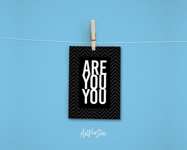 Are You You Life Quote Customized Greeting Cards