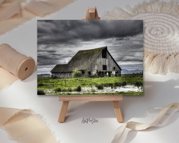 Old Barn, Washington Landscape Custom Greeting Cards