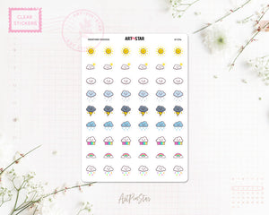 Weather Doodle Planner Sticker, Icon