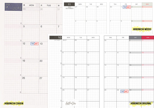 Tax Day Planner Sticker, Rectangle