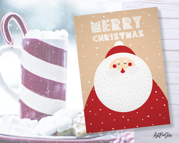 Merry Christmas Santa Personalized Holiday Greeting Card Gifts