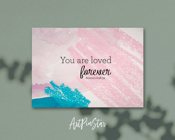 You are loved forever Bible Verse Customized Greeting Card