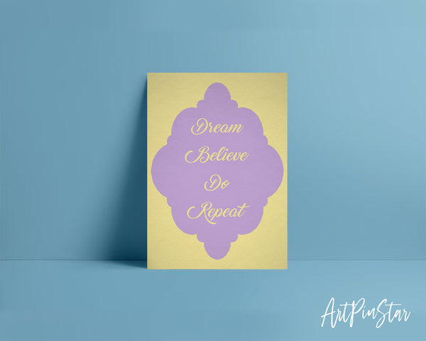 Dream believe do repeat Bible Verse Customized Greeting Card