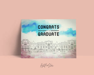 Personalized Graduation Achievement Gift Cards - Congrats to the graduate
