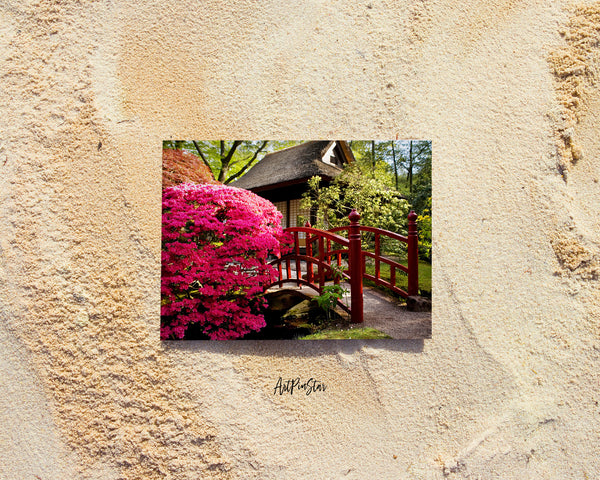 Japanese Tea House Garden Bridge, San Francisco Landscape Custom Greeting Cards