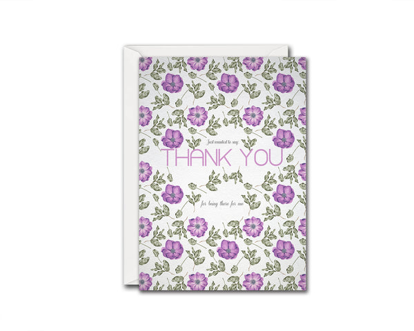 Just wanted to say thank you for being there for me Messages Note Cards