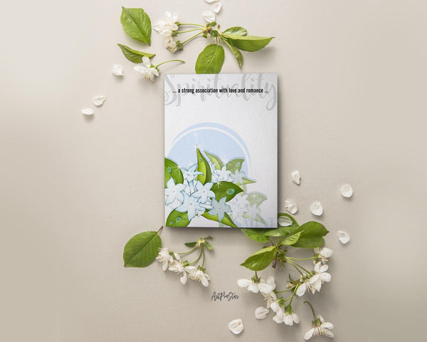 Jasmine Flower Meanings Symbolism Customized Gift Cards