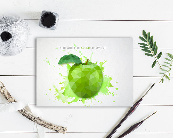 You are the apple of my pie Food Customized Gift Cards
