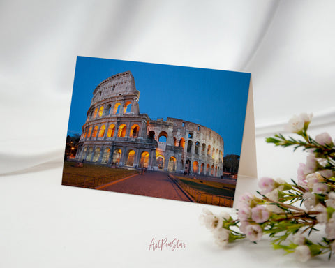 Colosseum, Rome, Italy Landscape Custom Greeting Cards