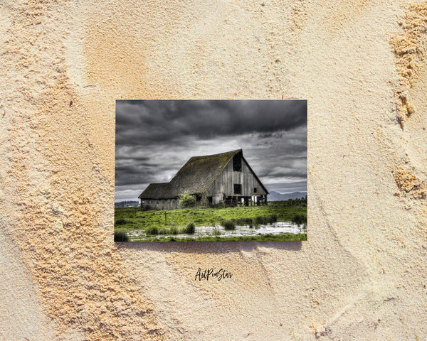 Old Barn, Washington Landscape Custom Greeting Cards